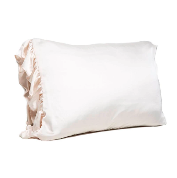 Silky Pillowcase with Ruffle