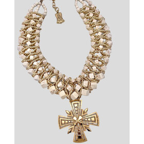 Vintage Stone Collar Cleopatra Necklace