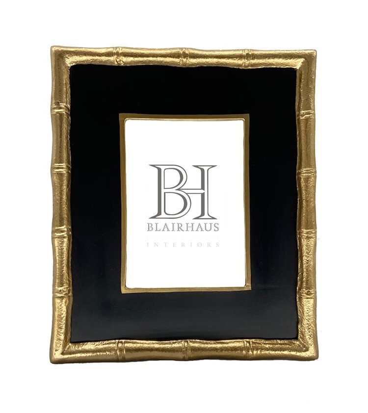 Chang Mai Black and Gold 4x6 Photo Frame