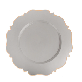 Color Block Abbey Charger Taupe