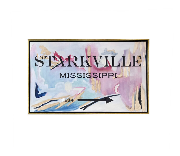 MKD Starkville Watercolor Framed Art 30x48