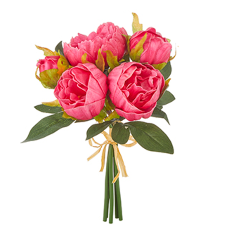 Real Touch Peony Bundle Solid Assorted