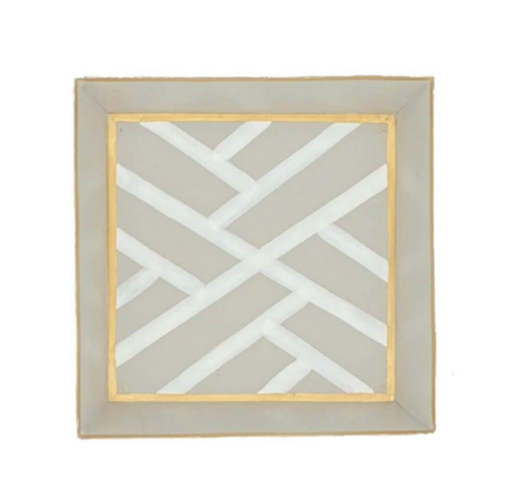 Newport Cocktail Napkin Tray Taupe