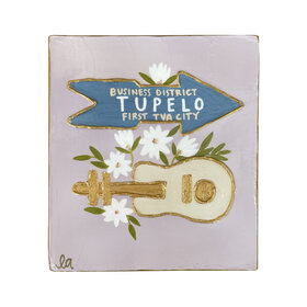 Tupelo Wood Block Art 6x6"