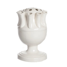 White Ceramic Tulipiere