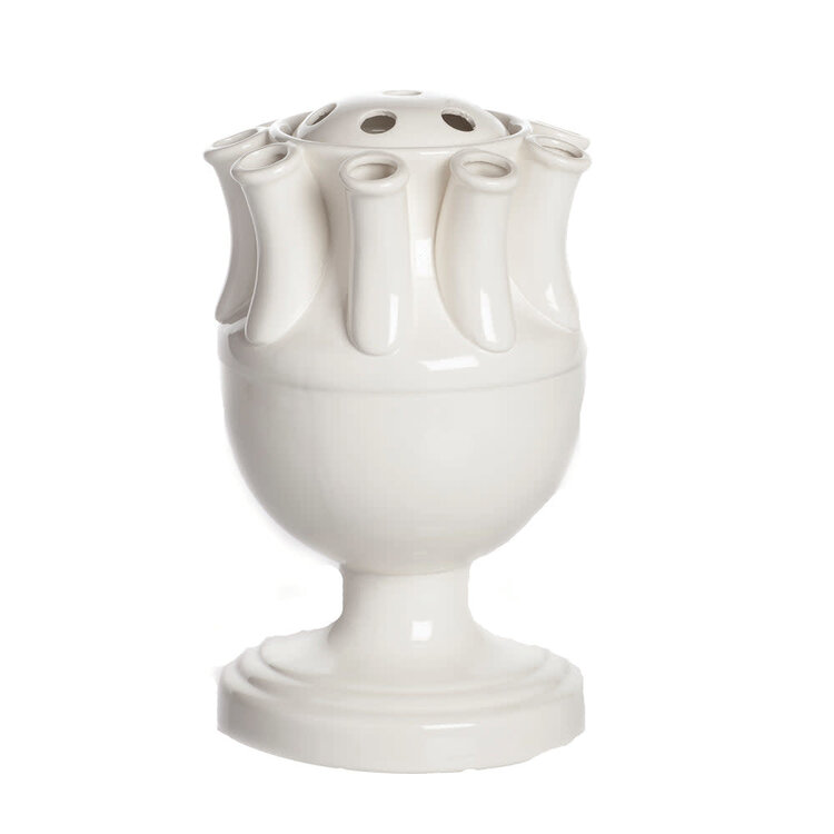 White Ceramic Tulipiere