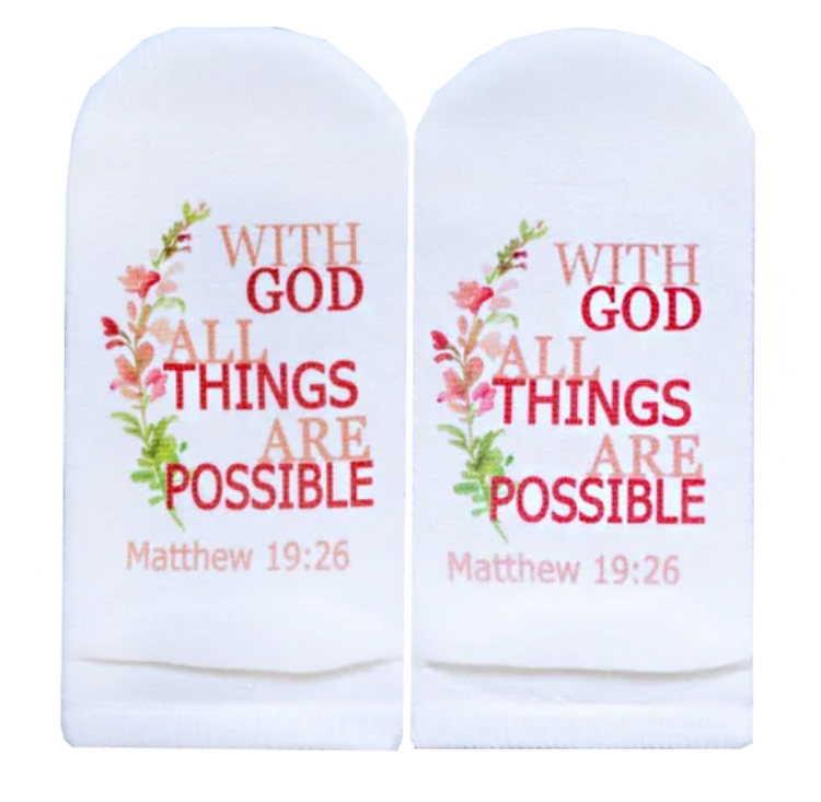 Standing on the Word Ladies Socks