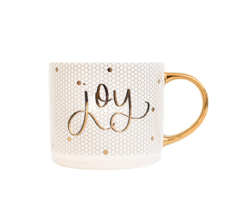 Joy Gold Tile Coffee Mug