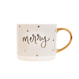 Merry Gold Tile Coffee Mug