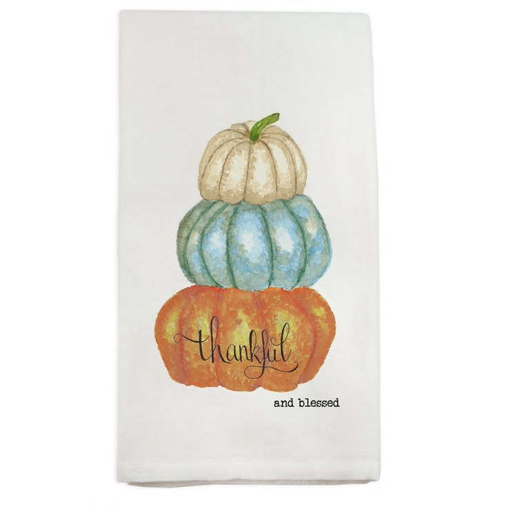 Pumpkins Thankful Dish Towel