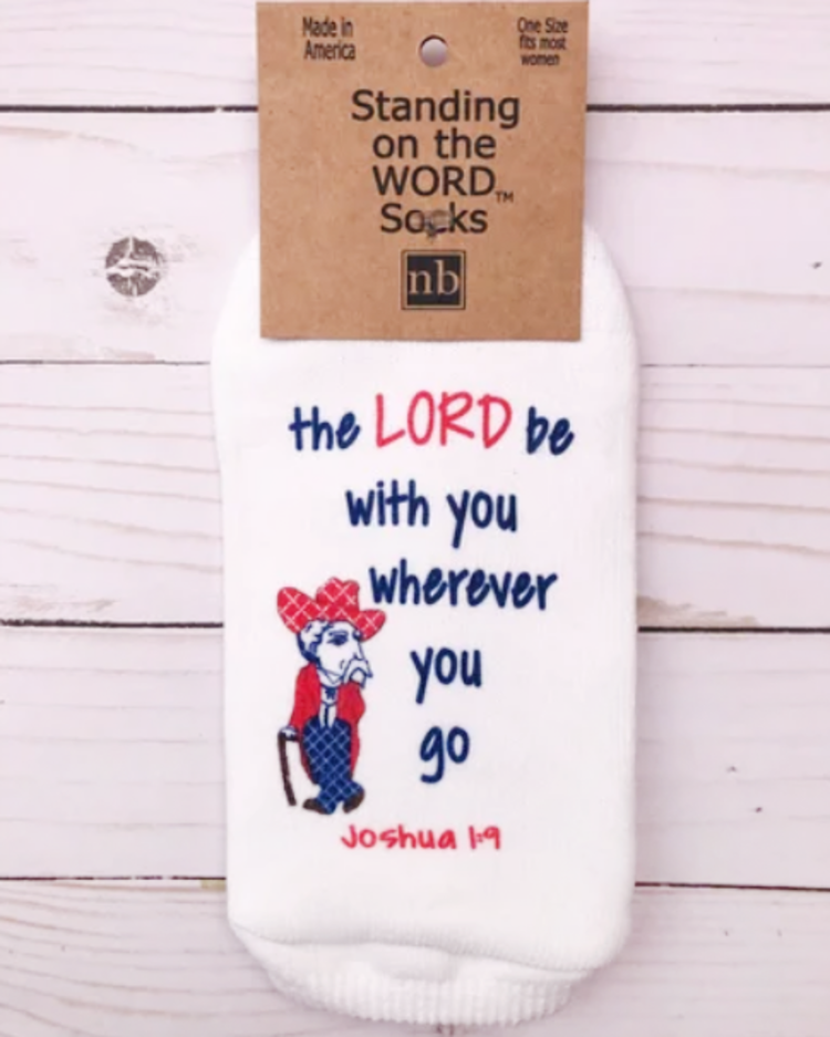 Standing on the Word Ladies Socks Collegiate