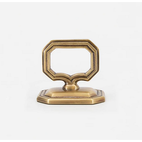 Brass Napkin Ring w/ Place Card Holder