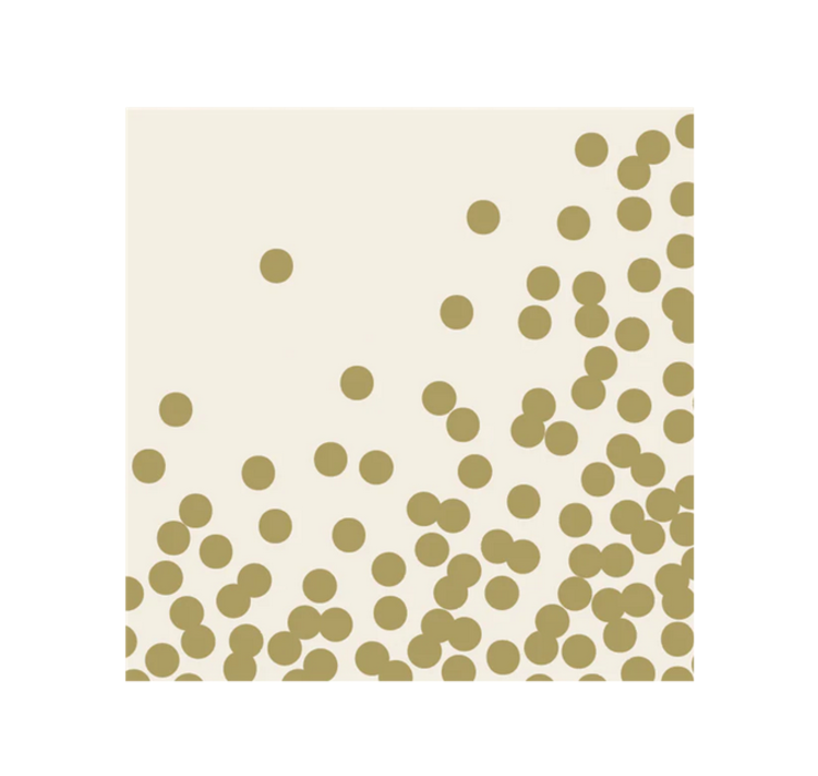 Gold Confetti Cocktail Napkins