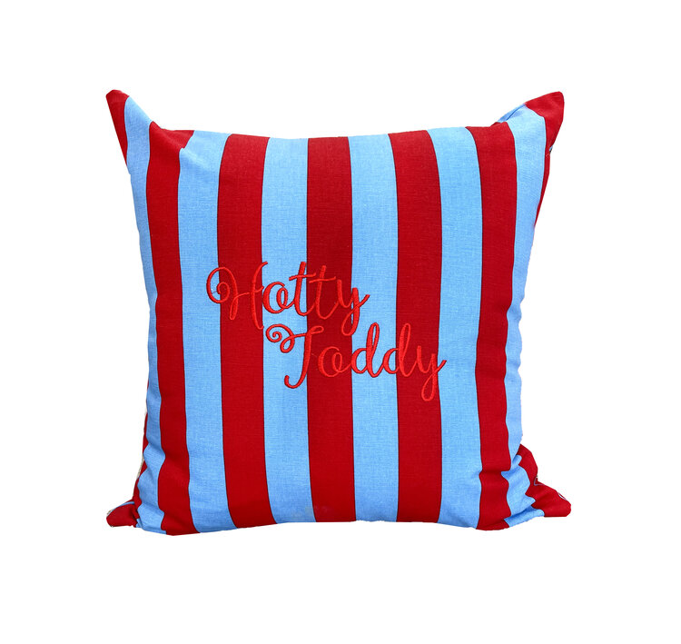 Red/blue Striped Hotty Toddy Pillow