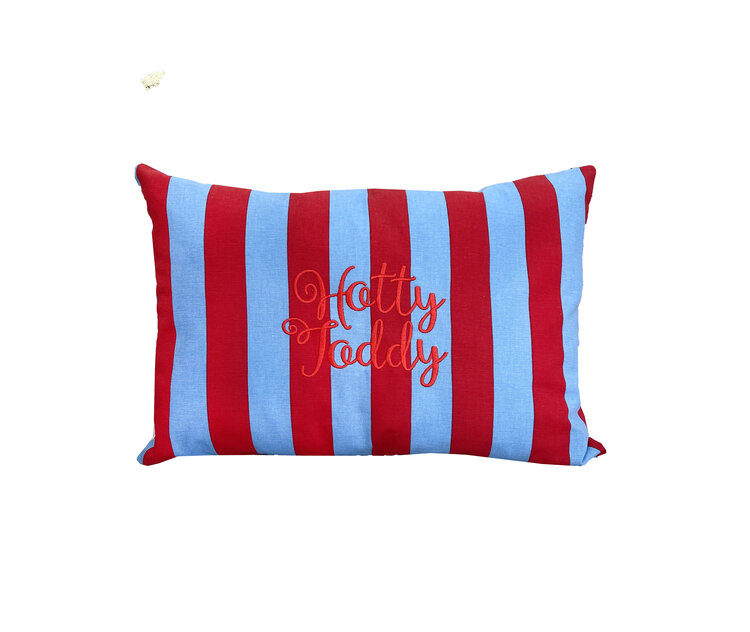 Red/blue Striped Hotty Toddy Kidney Pillow
