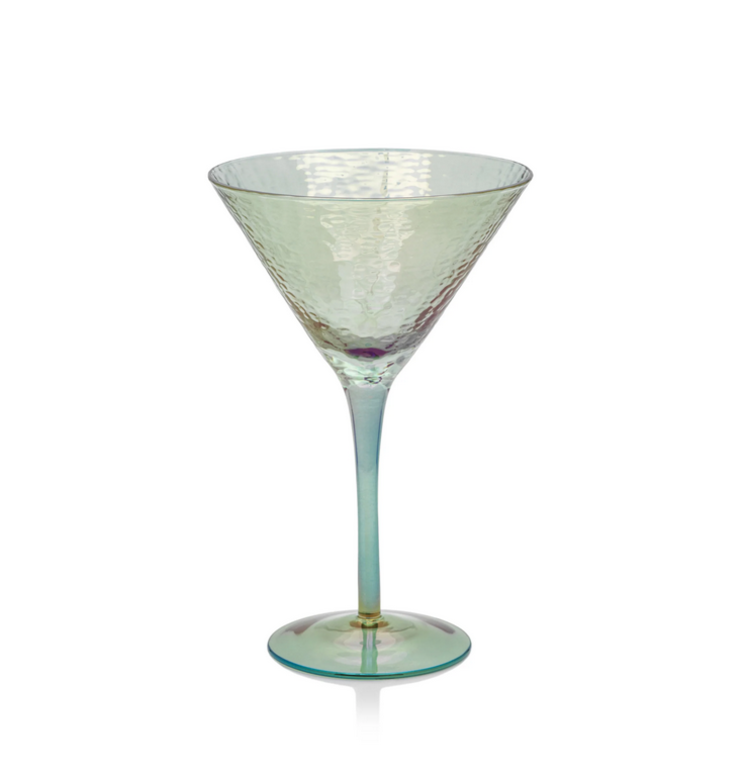 Aperitivo Martini Glass Luster Blue