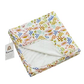Luxury Bamboo Swaddle Blanket Sweet Flower
