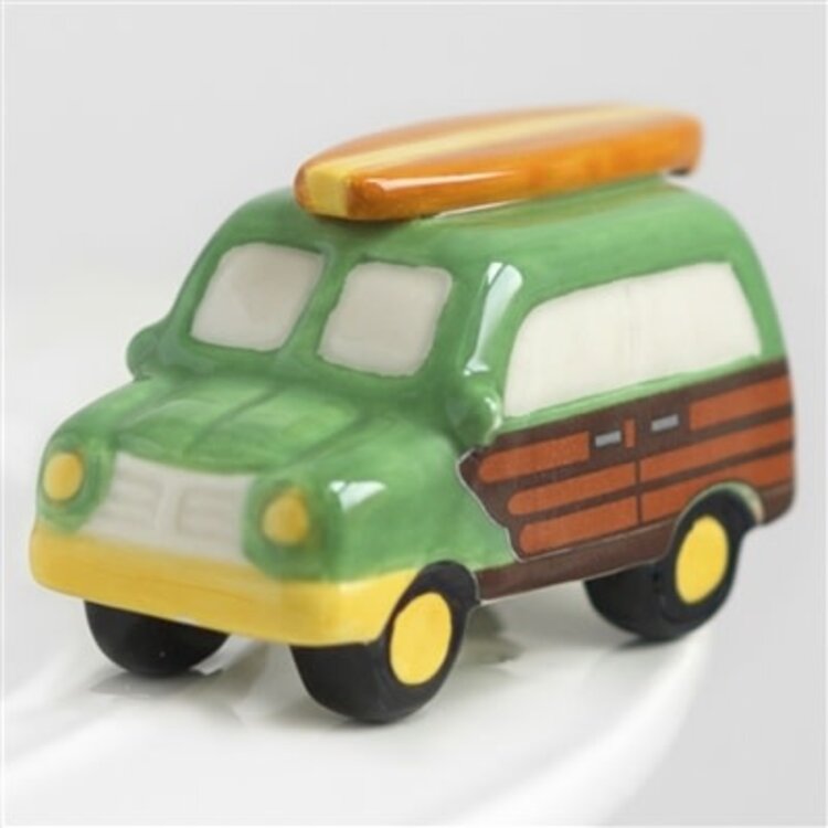 Nora Fleming Mini Woody With Surfboard
