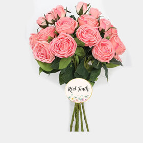 Coral English Cabbage Rose