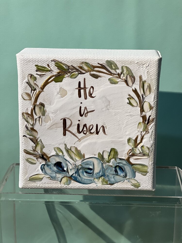 4X4 Gospel Art He is Risen