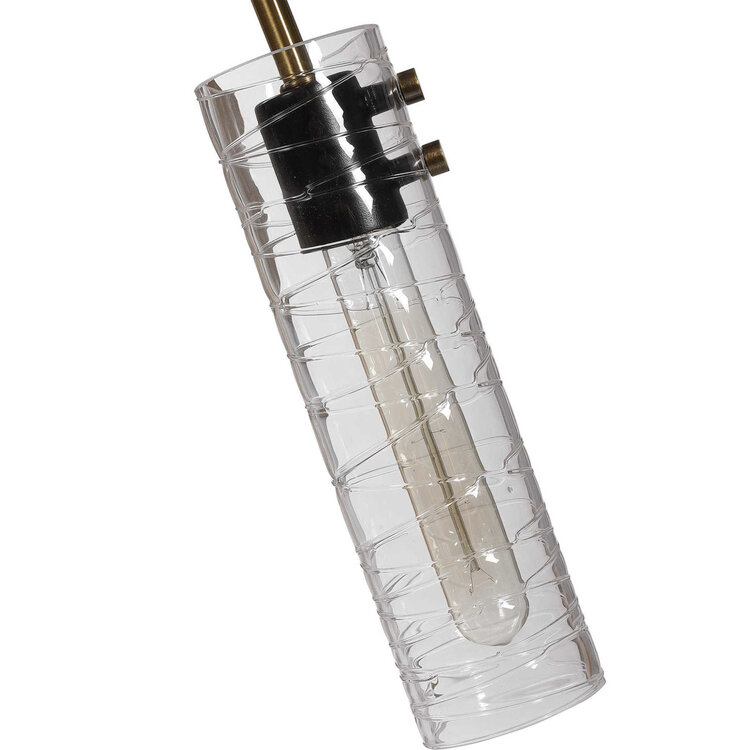 Black and Gold Linear Chandelier