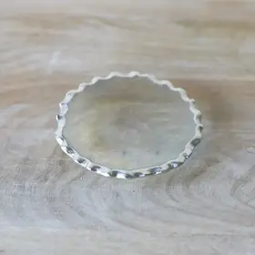 Silver Rimmed Tidbit Dish