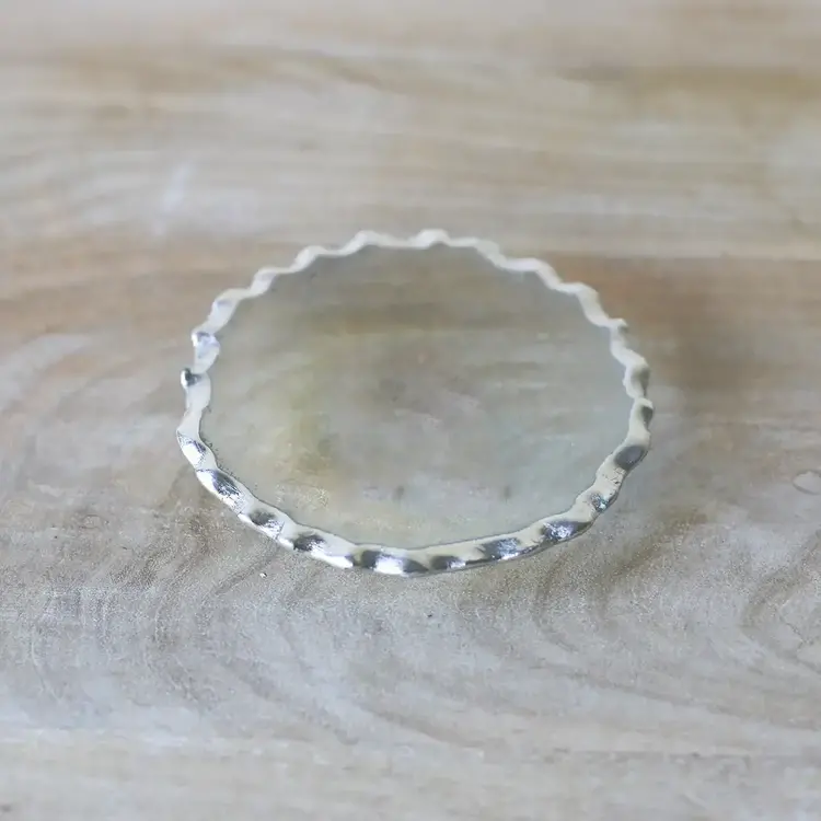 Silver Rimmed Tidbit Dish