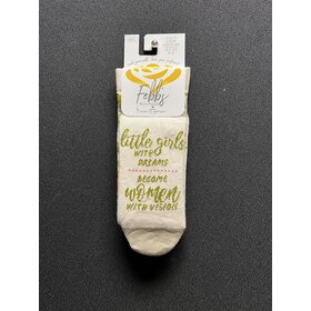 Little Girls with Dreams become Women with Vision Socks