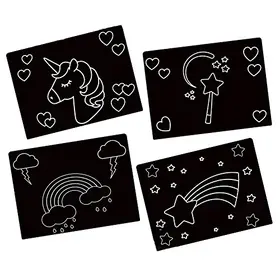Chalkboard Unicorn Travel Mat Set of 4