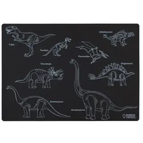 Chalkboard Dinosaur Placemat 12x7