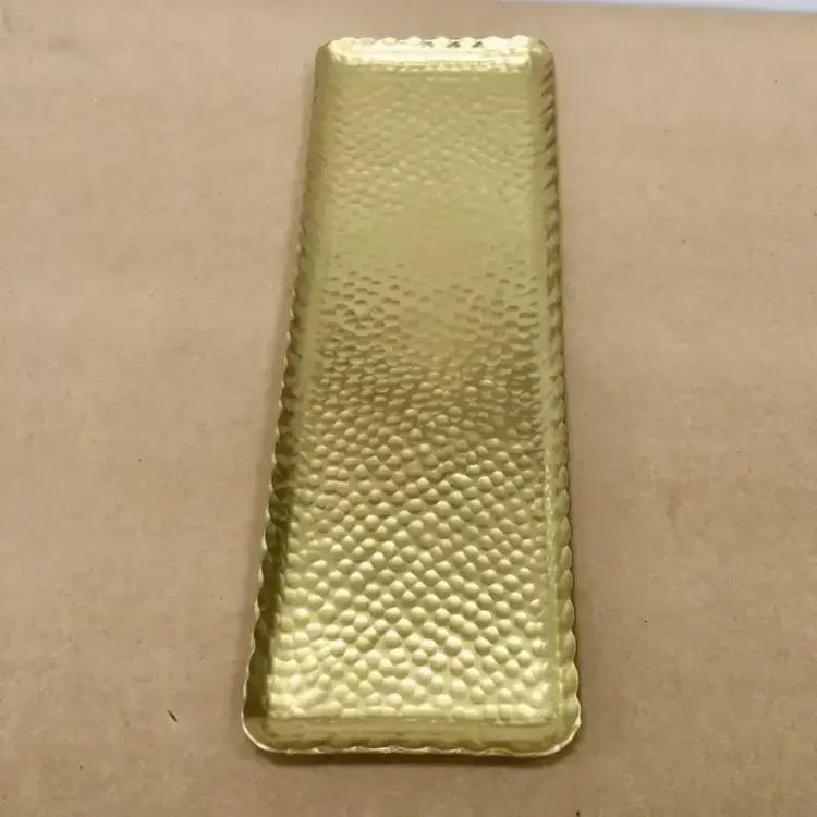 Gold Hammered Tray 18" (Medium)