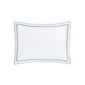 India Pique Standard Sham Hazy Blue