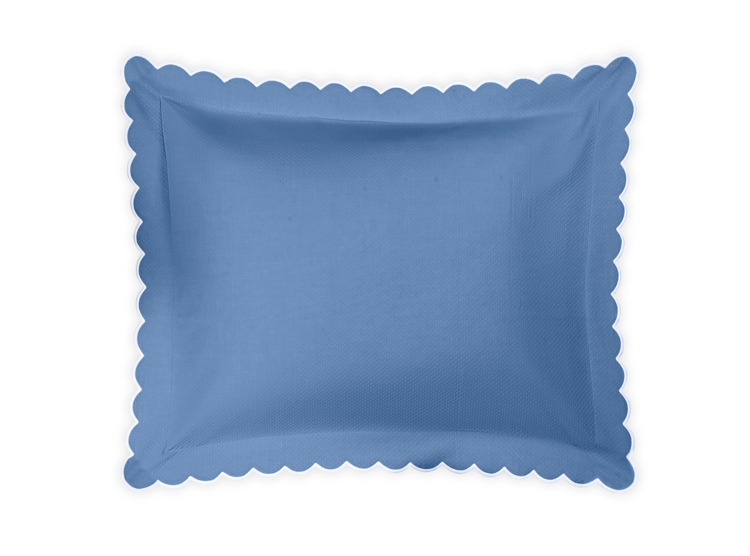 Diamond Pique Standard Sham Azure