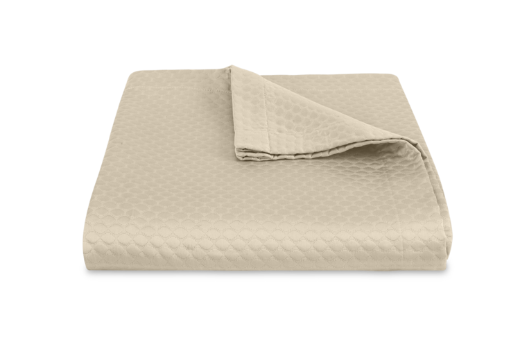 Pearl King Coverlet Almond