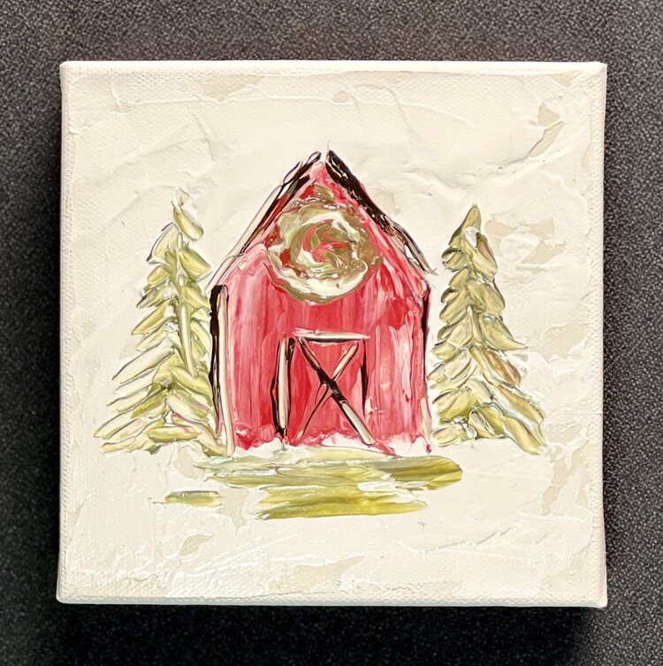 Holiday Barn 6x6 Gospel Art