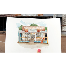 Sarah Godwin Taylor Grocery Watercolor Print