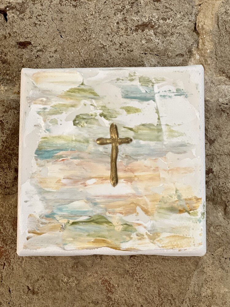 Sunset Cross 4x4 Gospel Art
