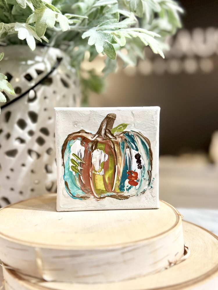 Fall Pumpkin 4x4 Gospel Art