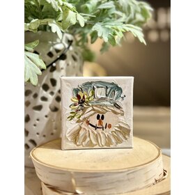 Blue Scarecrow 4x4 Gospel Art