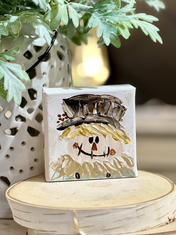 Brown Scarecrow 4x4 Gospel Art