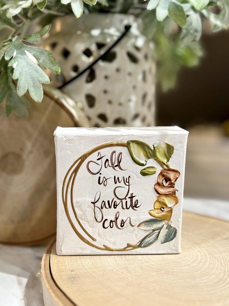 "Fall is my Favorite Color" 4x4 Gospel Art