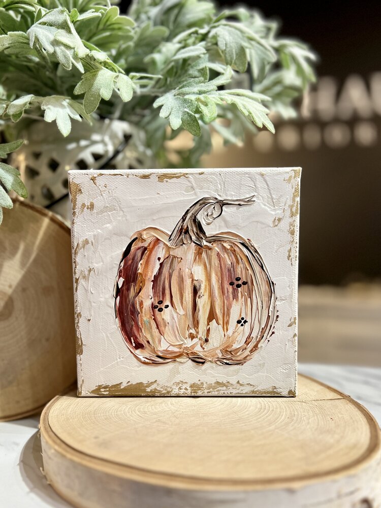Orange Pumpkin 6x6 Gospel Art