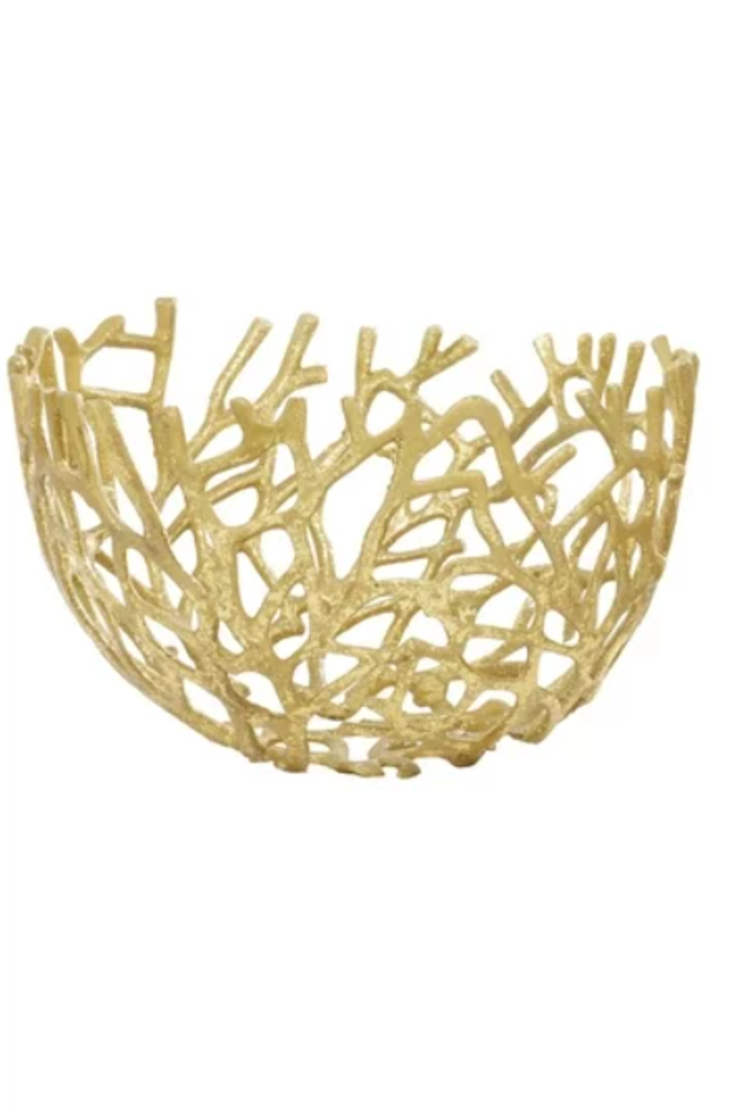 Gold Coral Bowl