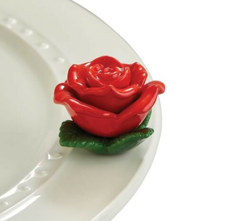 Nora Fleming Mini Red Rose