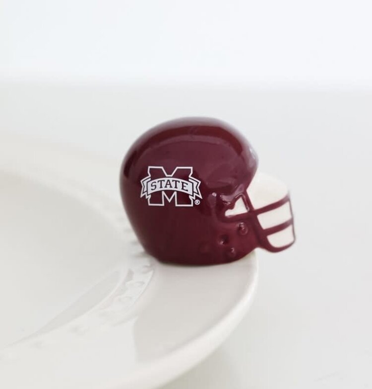 Nora Fleming Mini Helmet Mississippi State