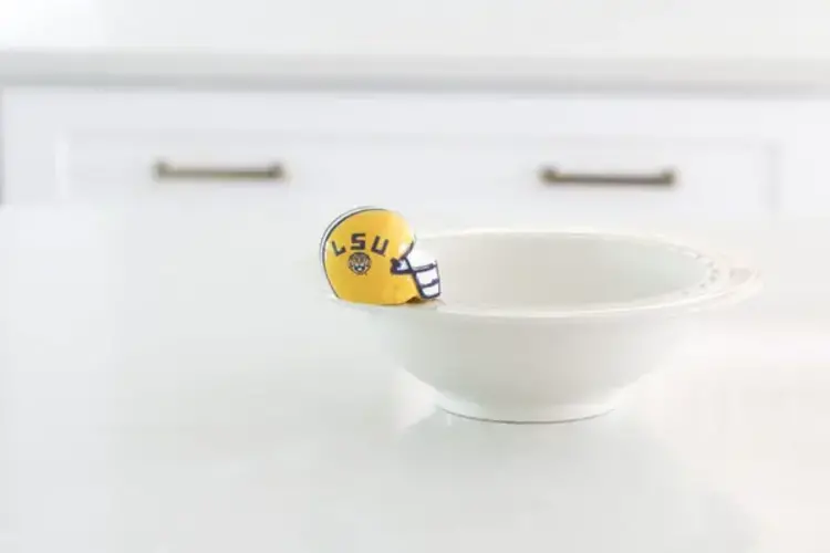 Nora Fleming Mini Helmet LSU