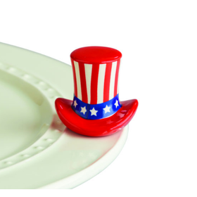 Nora Fleming Minis USA Hat - Home of the Free