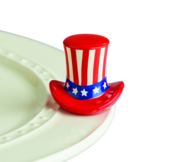 Nora Fleming Minis USA Hat - Home of the Free