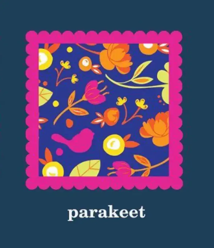 Nora Fleming Cocktail Napkins Parakeet