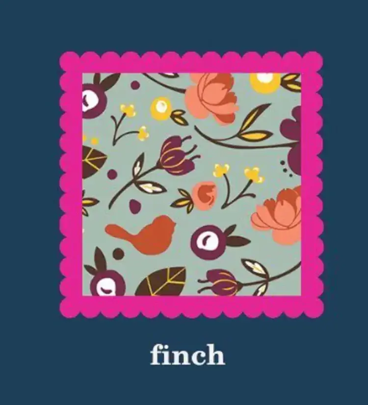 Nora Fleming Cocktail Napkins Finch